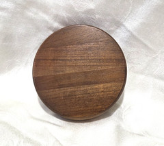Brown Wood Display Stand Round 4.5” Pedestal Bonsai Teapot Vase Base