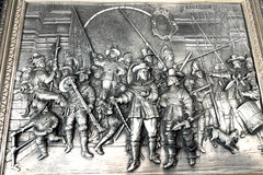 WMF Zinn German Pewter Relief Wall Art Rembrandt by J.A. Wennekes 12″x15″ Framed