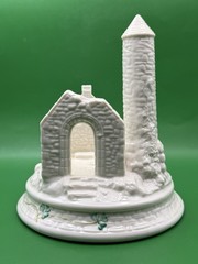 Belleek Devenish Round Tower Centerpiece ~ Millennium 2000 Collection
