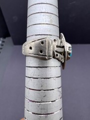 Beautiful Old Natural Torques Stone Unique Ring From Afghanistan