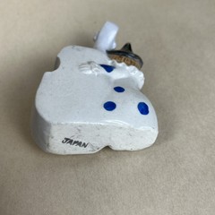 Vintage Clown & Bass Toothpick Holder Made In Japan