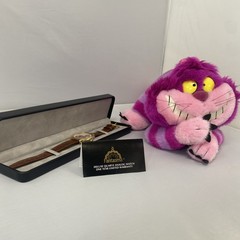 DISNEY CHESHIRE CAT WATCH SPECIAL EDITION 1990’S & VINTAGE CHESHIRE PLUSH