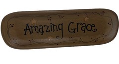 Donna White Heritage Collection AMAZING GRACE Decor Platter16″ Rustic Primitive