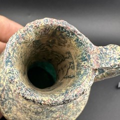 Genuine Ancient Roman Glass Pitcher Jug Circa 1st – 2nd Century AD
