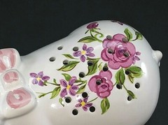 VTG Avon Ceramarte Brazil Floral Pomander Drawer Sachet Pig Shaker Potpourri
