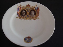 King George VI Queen Elizabeth 1937 Coronation Souvenir Plate Melba Bone China