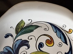 Nova Deruta Limone Medium Serving Appetizer Plate Tray 11.5”x7.25” Italian NWT