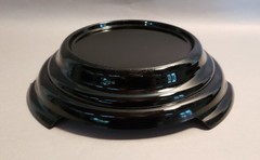 Vintage Black Amethyst ART DECO Display Stand Footed 4″ Pedestal Base