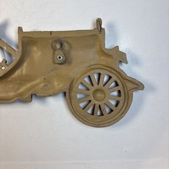 Vintage Sexton Cast Metal Iron Yellow Auto Wall Art Decoration Hanging Plaque