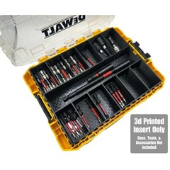 ToolCraft3d Impact Bit Organizer Insert for DEWALT Medium ToughCase (13 comp)