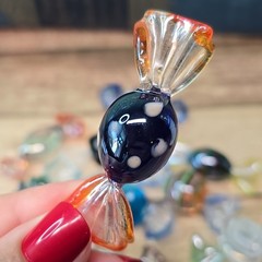 11 Vintage Murano Style Art Glass Candies Candy Italian Hand Blown
