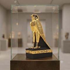 Hand Carved Horus God Statue Ancient Egyptian Stone Sculpture Stone Sculpture