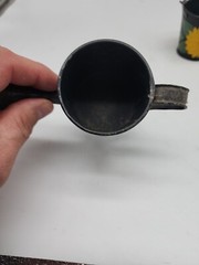 Vintage Miniature Metal Watering Can & Bucket Painted Sunflowers, 2″-3″ Tall