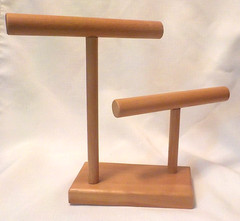 2 NEW Hand Crafted Jewelry Display Bracelet Organizer Necklace Rack Watch Stand