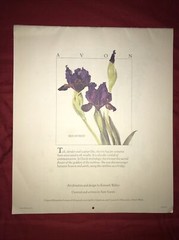 Vintage Avon Edwardian Flowers 1990 Calendar