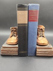 Copper Colored Bronze Baby Shoes on Bases Bookends -Perma Plated- Vintage