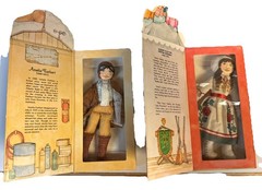Lot of 2 Hallmark Dolls 1979 Annie Oakley & Amelia Earhart NIB Series I NIB