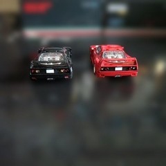 Tomica Limited Vintage Neo Ferrari F40 Diecast 2-Pack Red & Black Models