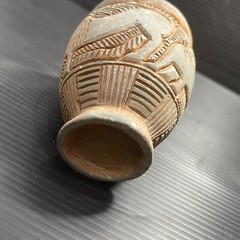 Unique Ancient Near Eastern Chlorite Stone Cup/Vase With Scene All Round