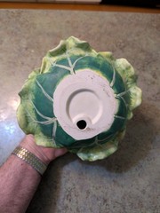 Vintage Detailed Ceramic Life-Like Cabbage 7.5″ X 4.25″ Unknown Maker