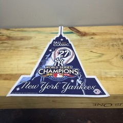 NY YANKEES 2009 WORLD SERIES CHAMPIONS PENNANT 27 TIME FALL CLASSIC BANNER MLB