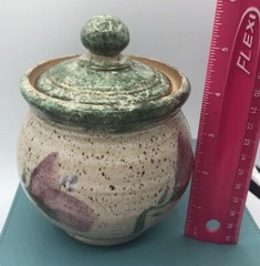 Original ❤️ Parsley Artisan Pottery Magnolia￼Creamer & Sugar