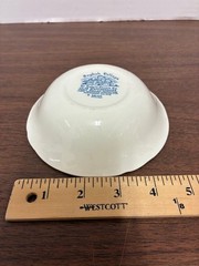 Blue & White English Village By Salem China Co. Olde Staffordshire 4″ Small Bowl