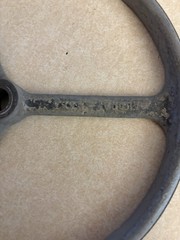 1940s-60s Alcoa cast aluminum Hand wheel Military Estate Find,