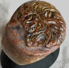 300 BC Authentic Ancient Roman hololith Ring Engraved Gemstone Lion MUSEUM GRADE