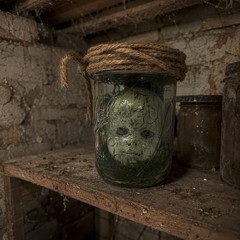 Haint Jar™ Appalachian Folk Horror Doll, Relic Oddity, Gothic, Handmade OOAK