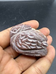 Natural Jasper Stone Rare Unique A Bird Figured Statue Beads