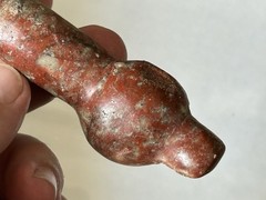 INCREDIBLE PRECOLUMBIAN TAIRONA SHAMAN JASPER STONE MEDICINE DRUG SPOON COLUMBIA