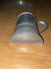 VINTAGE 1973 SEXTON USA METAL TANKARD WALL HANGING HALF MUG