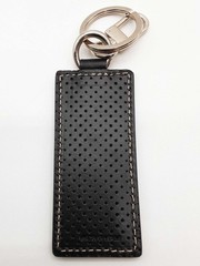 Ferrari Black Leather Keychain Do0825rxde
