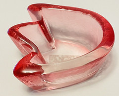 MIKASA Heavy Glass Pink Tulip Flower Votive 4 3/4 inch NEW with box