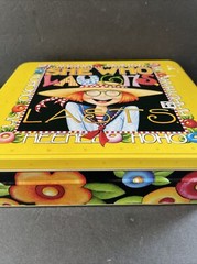 Mary Engelbreit Tin Collectible SHE WHO LAUGHS LAST JCPenney Exclusive New