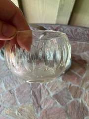 Art Nouveau Pewter Crystal Caddy, Bingit Zinn Jugendstil Condiment Server
