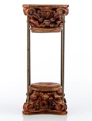 Classical Corinthian Column Display Stand 6.5x3in Resin Signed Baris 1lb Used