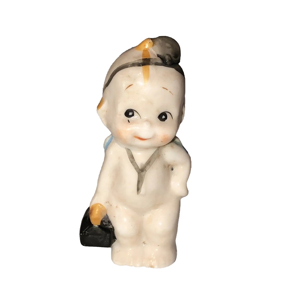 Vintage 😊 Ceramic Bisque Baby Doctor Literally Figurine Fun
