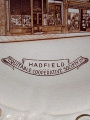 Rare Antique 1910 Hadfield Jubilee Plate Edwardian British Commemorative Ceramic