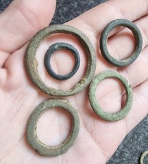 Celtic Ring Proto Money Ancient Currency Bronze Antique Metal Detecting Find (1)