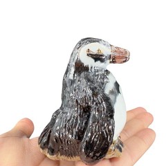 Vintage Studio Art Pottery Penguin Bird Figure Stoneware Figurine Hand Made VTG