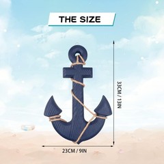 Handcrafted Nautical Ship Wheel & Anchor Decor – Perfect Beach-Themed Gift