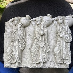 Greek Pla/ster (plastic) Relief Frieze Roman times sculptures toga Decor 15×11”!