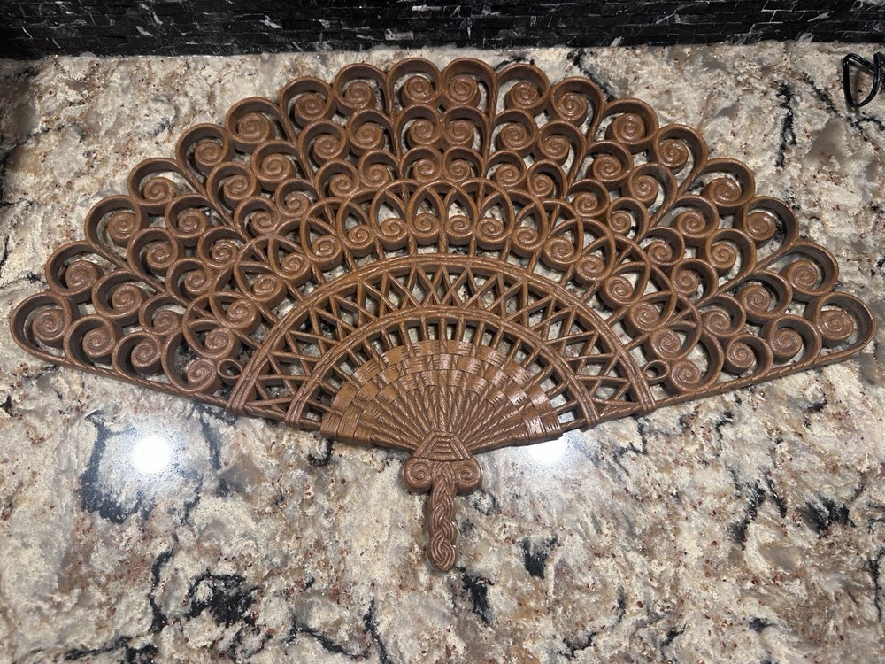 Vintage Burwood Wall Fan Gallery Wall Decor MCM Boho Hollywood Regency 1980’s