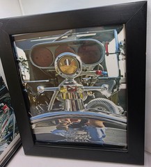 Lot 2 Framed 8×10 Ford Hot Rod Engine Photos Rat Rod Garage Man Cave Art N8