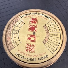 Vintage 1980 – 2030 AVON Perpetual Calendar Tin Stash Box Made In England