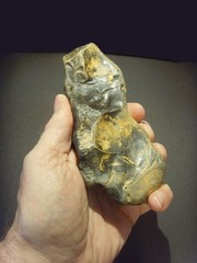Lower Paleolithic – Early Acheulean elongated lateral scraper. c.450,000 BP.