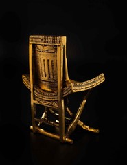 Egyptian Antiquities golden throne chair throne of the king tutankhamun Rare BC