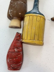 Vintage / 4 Piece/ Sexton Metal Wall Art from 1970’s Some Paint Chipping
